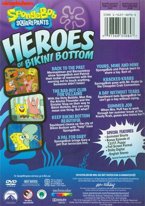 Spongebob Squarepants Heroes Of Bikini Bottom Dvd Dvd Empire