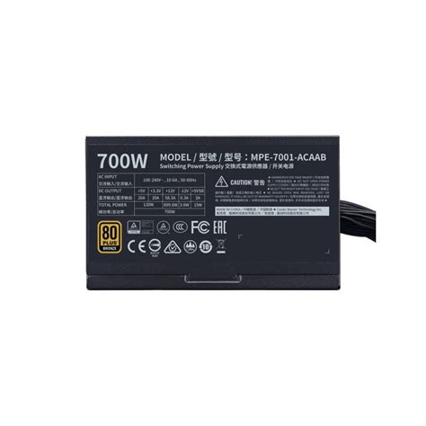 Cooler Master MWE 700 Bronze V2 700W 80 Plus Bronze | PcComponentes.com