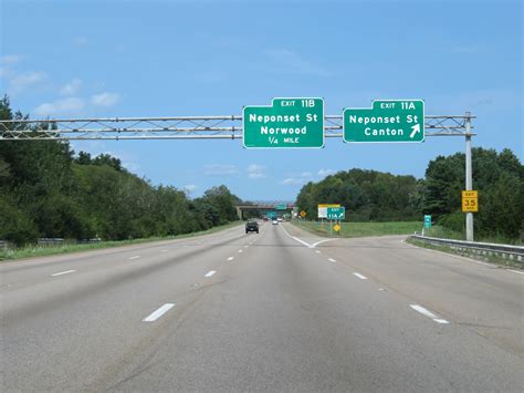 Massachusetts Interstate 95 Northbound Cross Country Roads