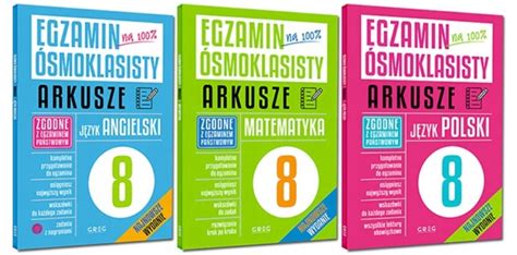 Egzamin Smoklasisty Arkusze Zestaw Polski Matematyka Angielski