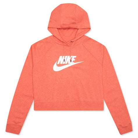 Nike Sportswear Essential Cropped Hoodie Magic Ember Heather Cj6327