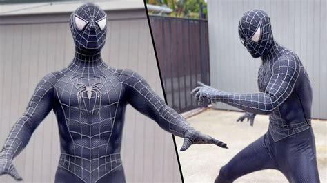 Spider Man Black Suit Movie Costume Perfect Replica Off