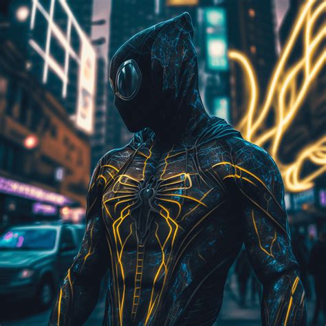 Spiderman Black Panther Suit : r/midjourney