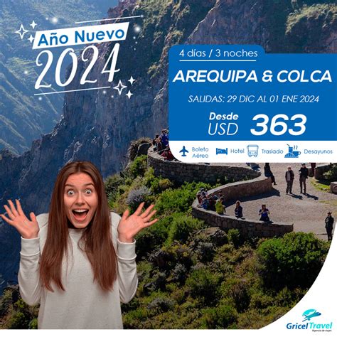 Paquetes año nuevo 2024 en Arequipa y Colca