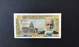 Billets De Francs Fran Ais Sur Victor Hugo Ebay