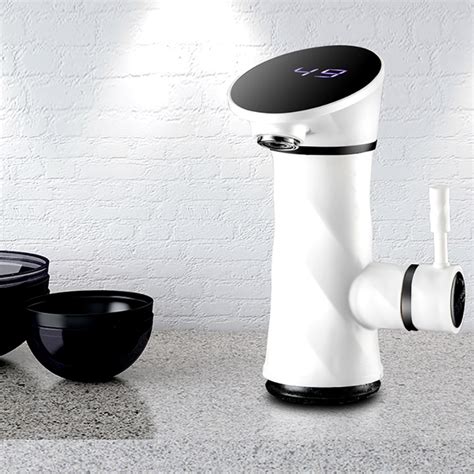 W LED Display Temperature Tankless Instant Hot Faucet Kitchen