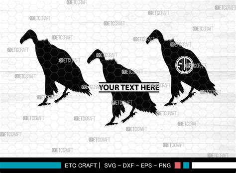 Vulture Monogram, Vulture Silhouette Graphic by Pixel Elites · Creative Fabrica