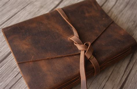 Handmade Rustic Brown Leather Journal Flixgifts