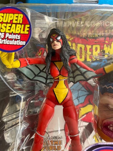 Marvel Legends Spider Woman Action Figure MODOK BAF Wave By Toy Biz