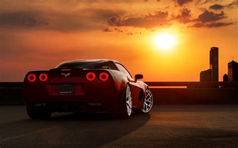 Sunset With Cars Wallpapers - Wallpaper Cave