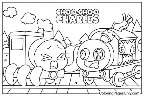 Thomas And Baby Cute Choo Choo Charles Free Printable Coloring Pages