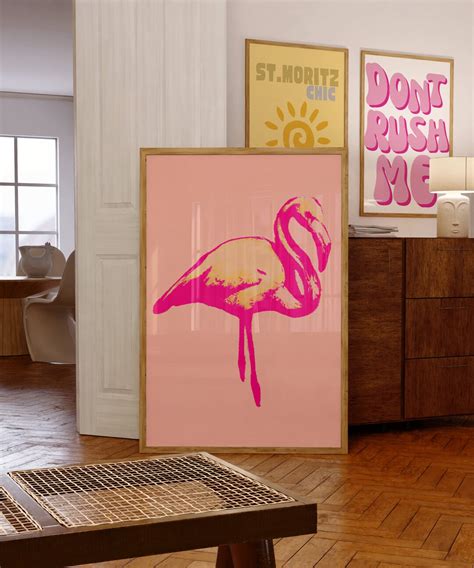 Flamingo Print, Flamingo Art Print, Instant Digital Download, Trendy ...