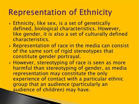 Representation Of Ethnicity Ppt Download