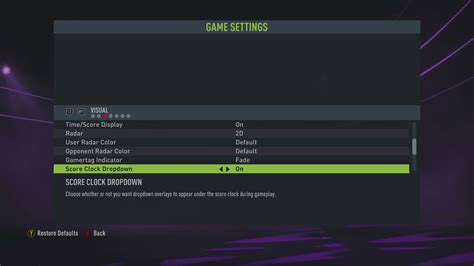 Fifa 22 Game Settings For Xbox Series X An Official Ea Site