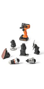 Black Decker V Max Matrix Drill Power Tool Combo Kit Tool Set