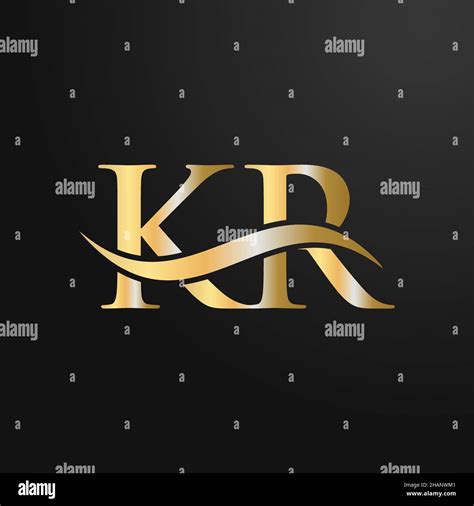 Kr Letter Logo Stock Vector Images Alamy