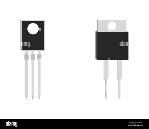 Transistor Isometrische Symbol Vector Illustration Stock Vektorgrafik