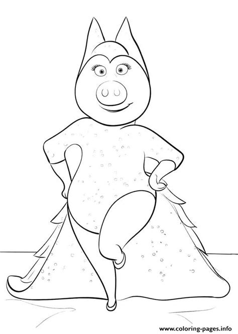 Sing 2 Printable Coloring Pages