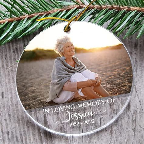 Personalized Acrylic Memorial Grandma Ornament In Loving Memory Sandjest