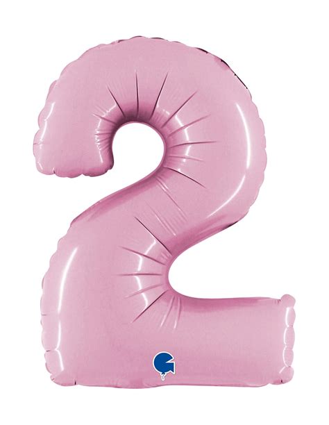 Globo Numero De Cm Rosa Baby Mediana De Foil Poliamida G Pp