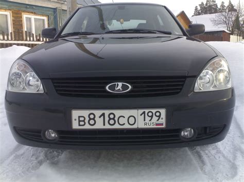 Замена молдинга капота в цвет — Lada Приора хэтчбек, 1,6 л, 2009 года ...