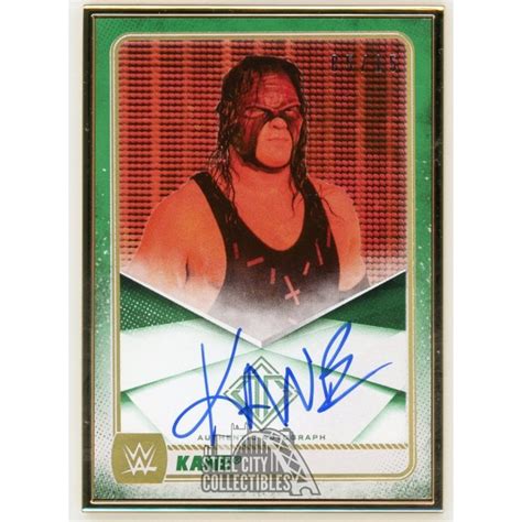 Kane Topps Transcendent Wwe Autographed Card Steel City