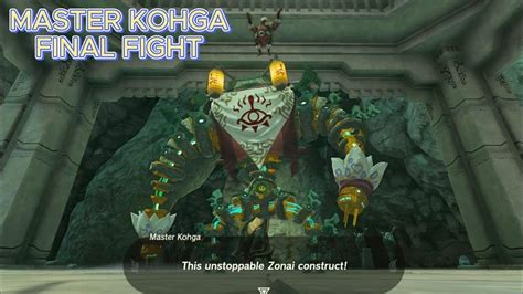 Master Kohga Final Fight Zelda Tears Of The Kingdom Youtube