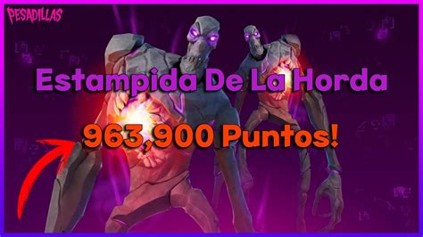 963 900 Puntos Nuestra Mejor Partida En Estampida De La Horda