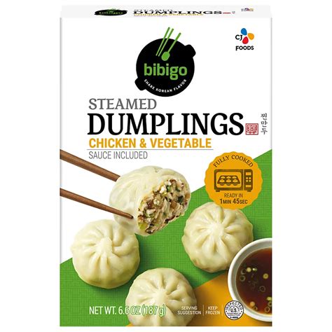 Bibigo Chicken And Vegetable Steamed Dumplings Shop Meals And Sides At H E B