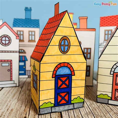 3d Printable Paper House Templates Free Printable Easy Peasy And Fun