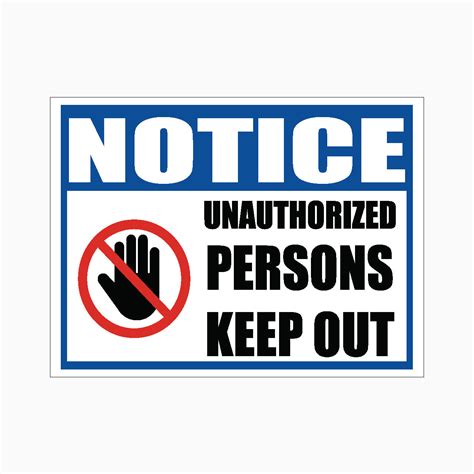 Unauthorized Persons Keep Out Sign Get Signs