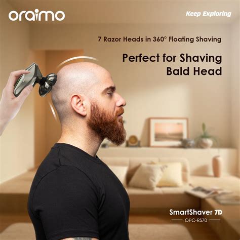 Oraimo SmartShaver 7D 7 Razor Heads In 360 5 In 1 Grooming Kit Rotary