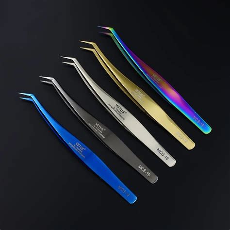 Vetus Original Mcs 19 Tweezers Eagle Beak Shape Premium Mink Eyelashes