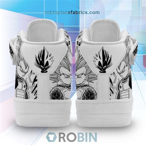 Vegeta Sneakers Air Mid Custom Dragon Ball Anime Shoes RobinPlaceFabrics