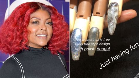 Taraji P Henson Is Teaching Herself How To Do Acrylic Manicures