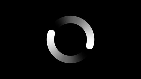 Loading Circle Animation On Black Transparent Background With Alpha