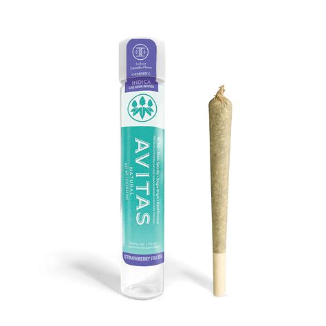 Avitas Strawberry Fields Live Resin Infused Pre Roll 1g Leafly