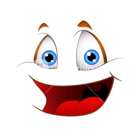 Cartoon Laughing Vector Face Royalty-Free Stock Image - Storyblocks