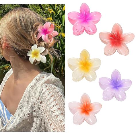 St Ck Blumen Haarspangen Flower Hair Claw Clips Gro E Blumenf Rmige