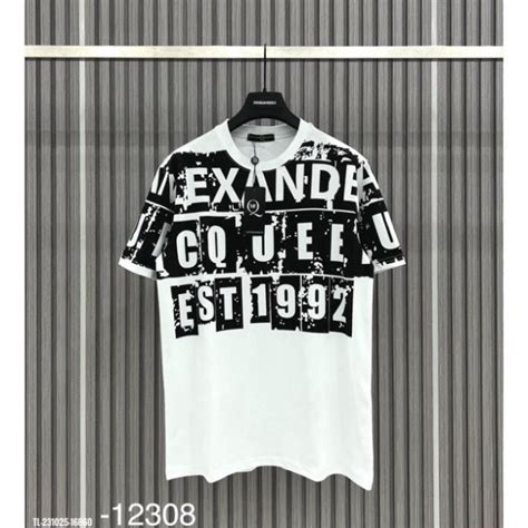 Áo Phông Nam Mcq Hình In Cao CấpCực Hot Chất Vải loại dày dặn thấm hút mồ hôi hàng có sẵn