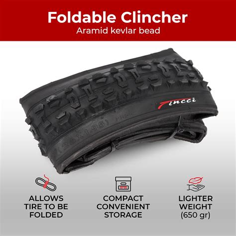 Fincci Pair X Bike Tires Foldable Tpi Tires For Mtb