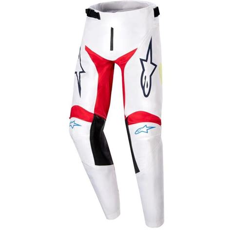 Pantalon Cross YOUTH RACER HANA PANTS ALPINESTARS Blanc Rouge Noir