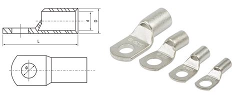 Copper Battery Cable Lug Connector Terminal Electrical Battery Connector SC Series Naked