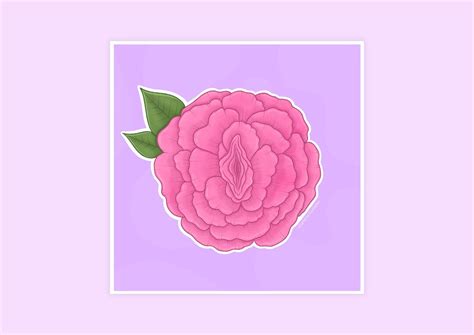Vulva Flower Art Print Feminist Art Vagina Art Vulva Art Etsy