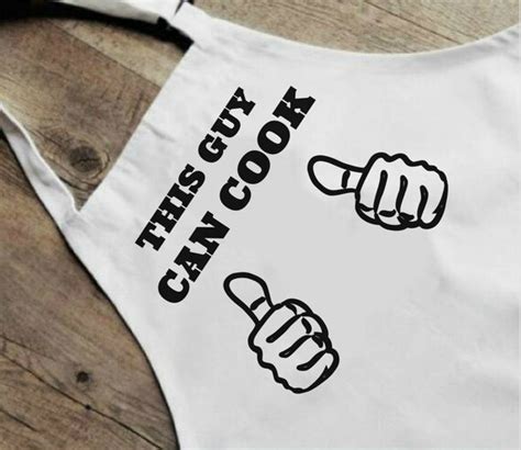 This Guy Can Cook Apron Custom Apron Personalized Apron | Etsy