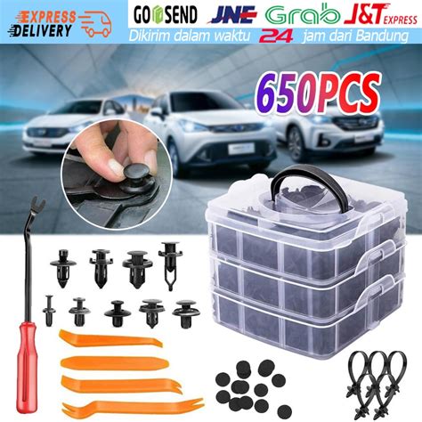 Jual Baut Rivet Mobil Universal Isi 650 Pcs Clip Fasteners Fender