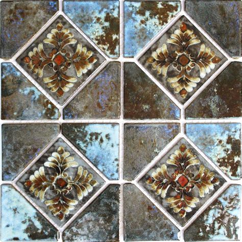 Cotto Gray Decorative 6 X 6 Waterline Pool Tile Aquatiles