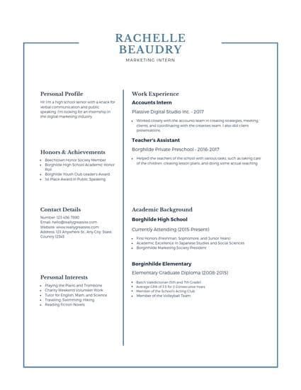 47 Best Resume Template On Canva Desain Cvmu