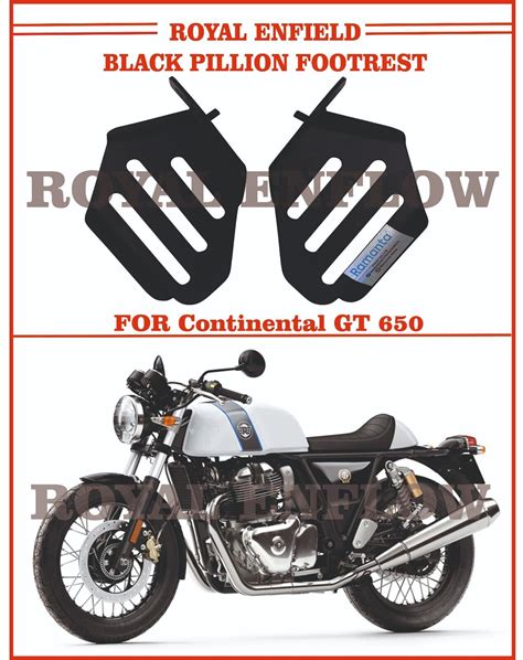 Fit For Royal Enfield Black Pillion Footrest For Continental Gt