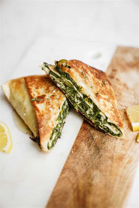 Spinach Wrap Recipe With Feta And Olives